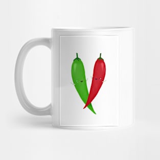 Green chilli red chilli Mug